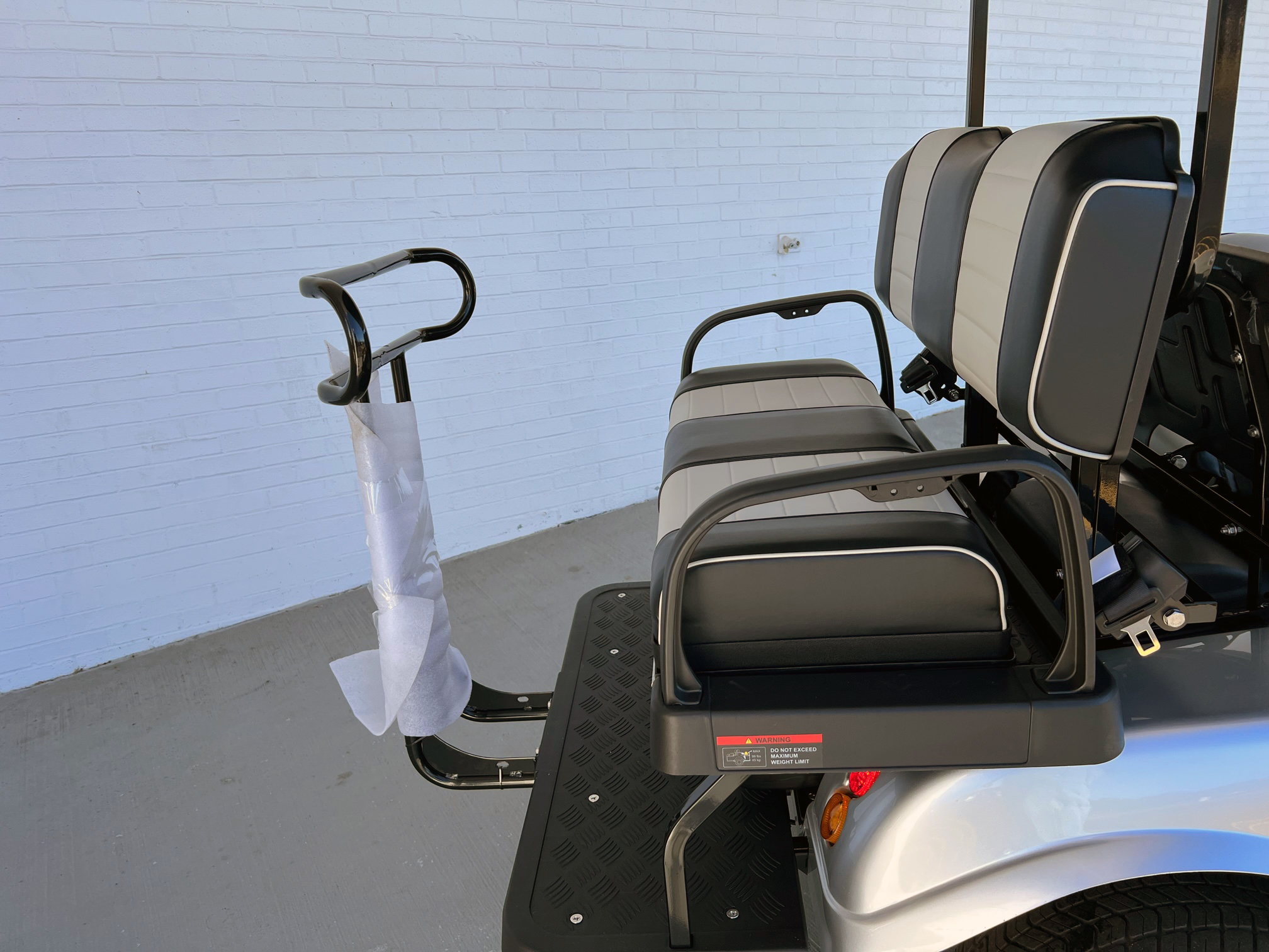 Silver Evolution Classic 4 Plus Golf Cart Golf Carts Lifted